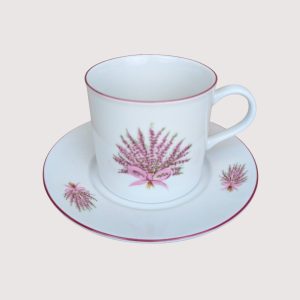 Kaffeetasse mit Untertasse, Calluna